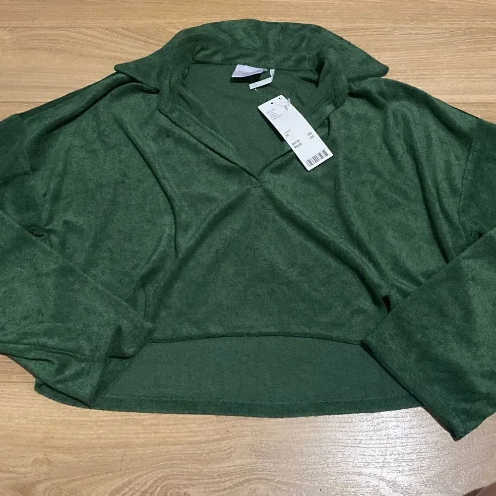 ‎NWT Out from Under Gabbie Cropped Long Sleeve Top XS - Picture 2 of 6